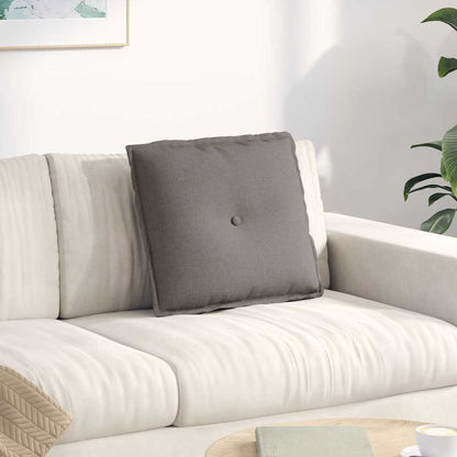 Polštář Na Záda Taupe 50 X 19 X 45 Cm Textil