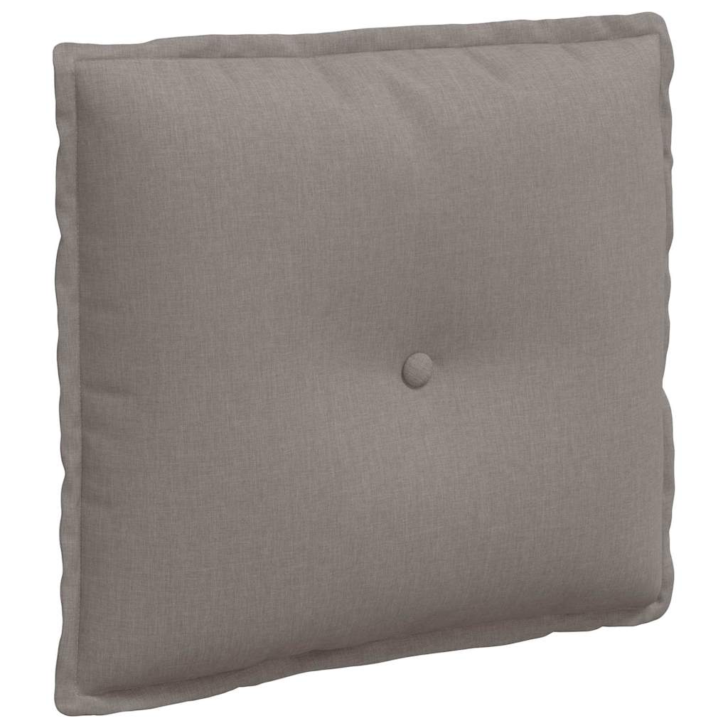 Polštář Na Záda Taupe 50 X 19 X 45 Cm Textil