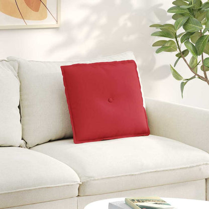 Polštář Na Záda Červená 50 X 19 X 45 Cm Textil