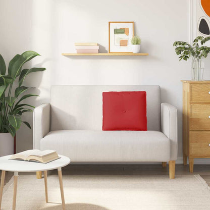 Polštář Na Záda Červená 50 X 19 X 45 Cm Textil