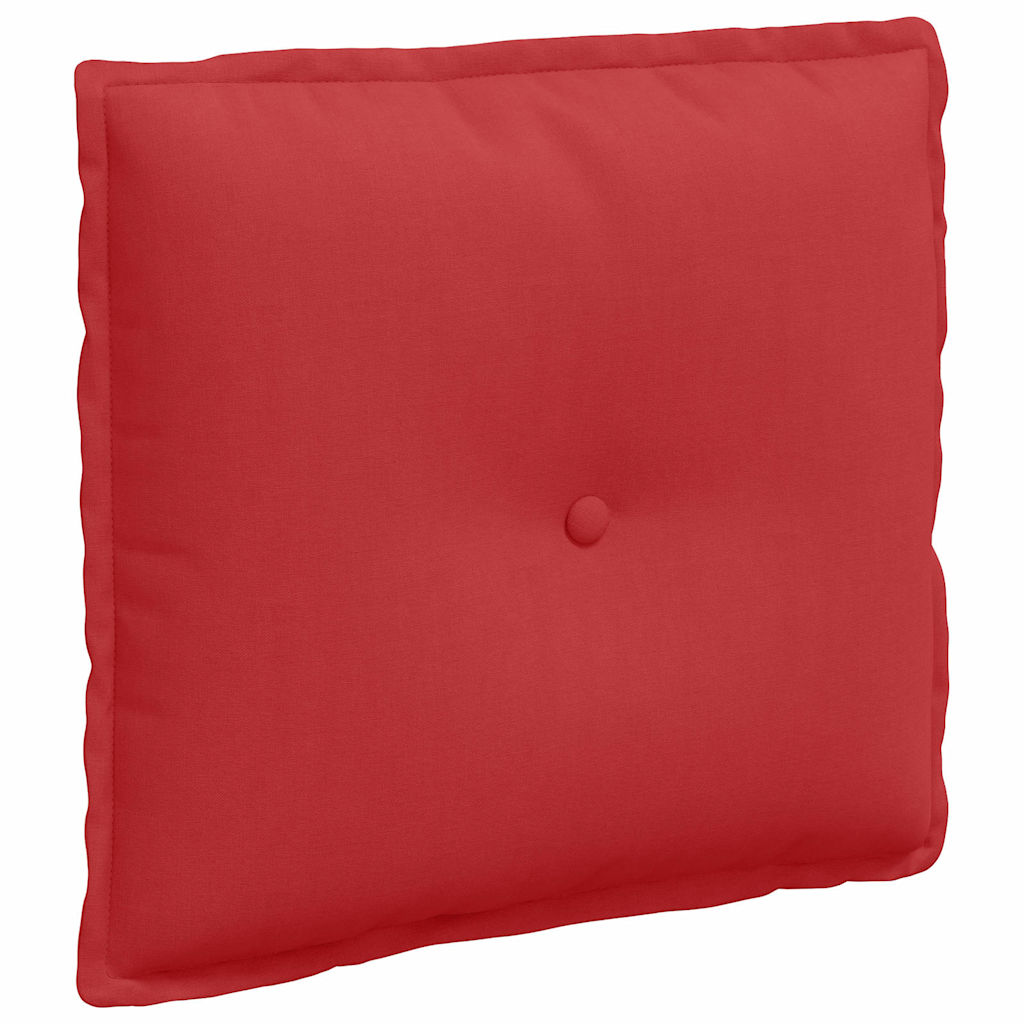Polštář Na Záda Červená 50 X 19 X 45 Cm Textil