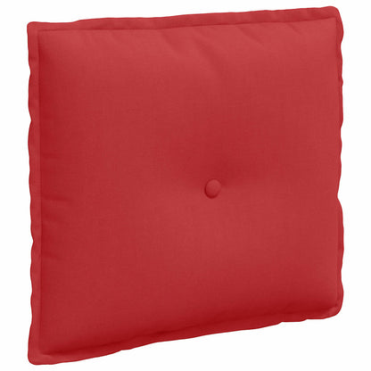 Polštář Na Záda Červená 50 X 19 X 45 Cm Textil