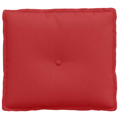 Polštář Na Záda Červená 50 X 19 X 45 Cm Textil