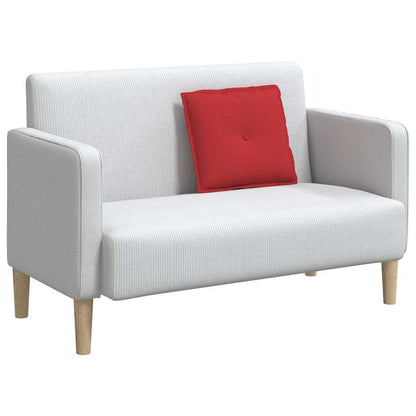 Polštář Na Záda Červená 50 X 19 X 45 Cm Textil