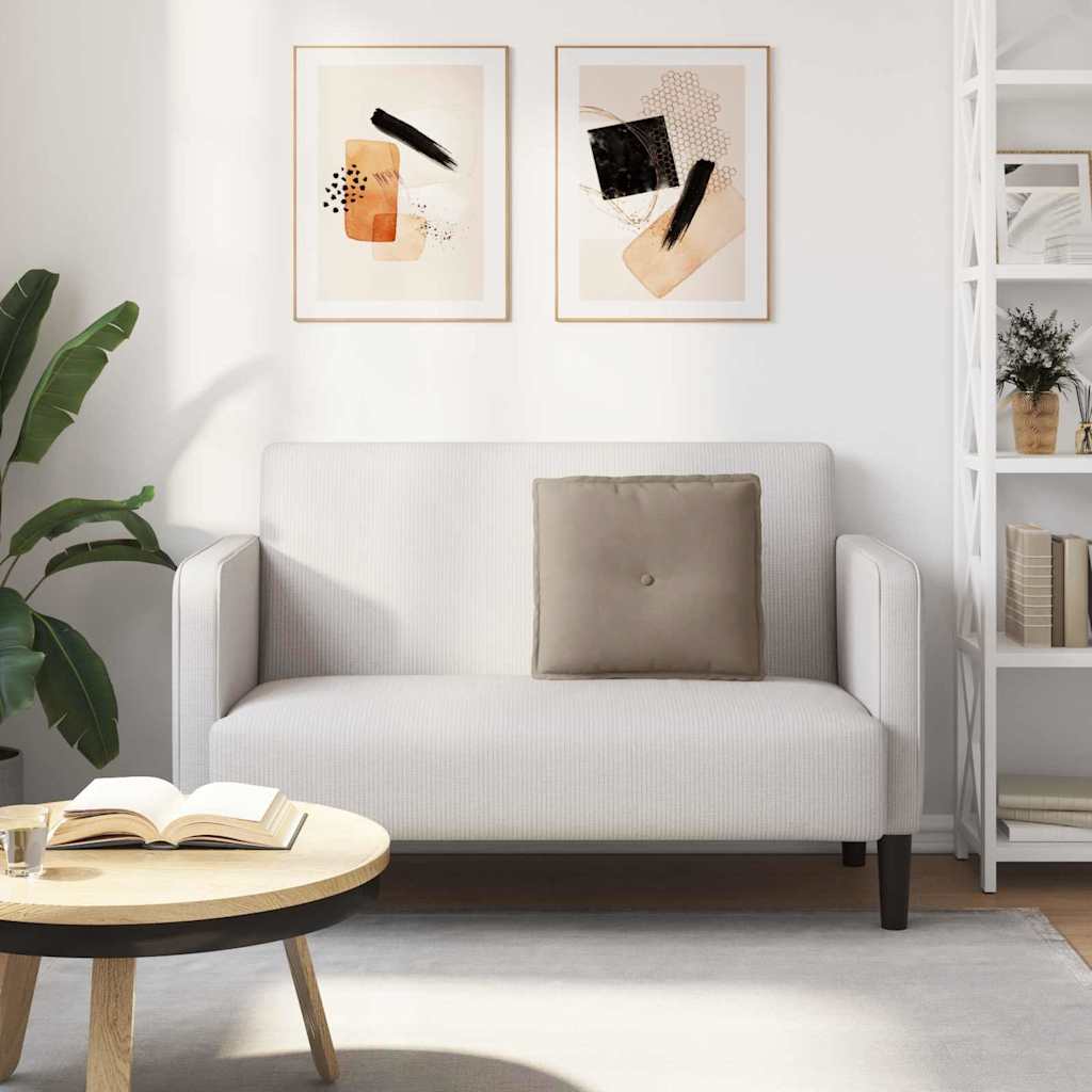 Polštář Na Záda Taupe 50 X 45 Cm Mikrovlákno