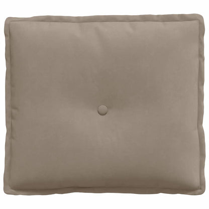 Polštář Na Záda Taupe 50 X 45 Cm Mikrovlákno