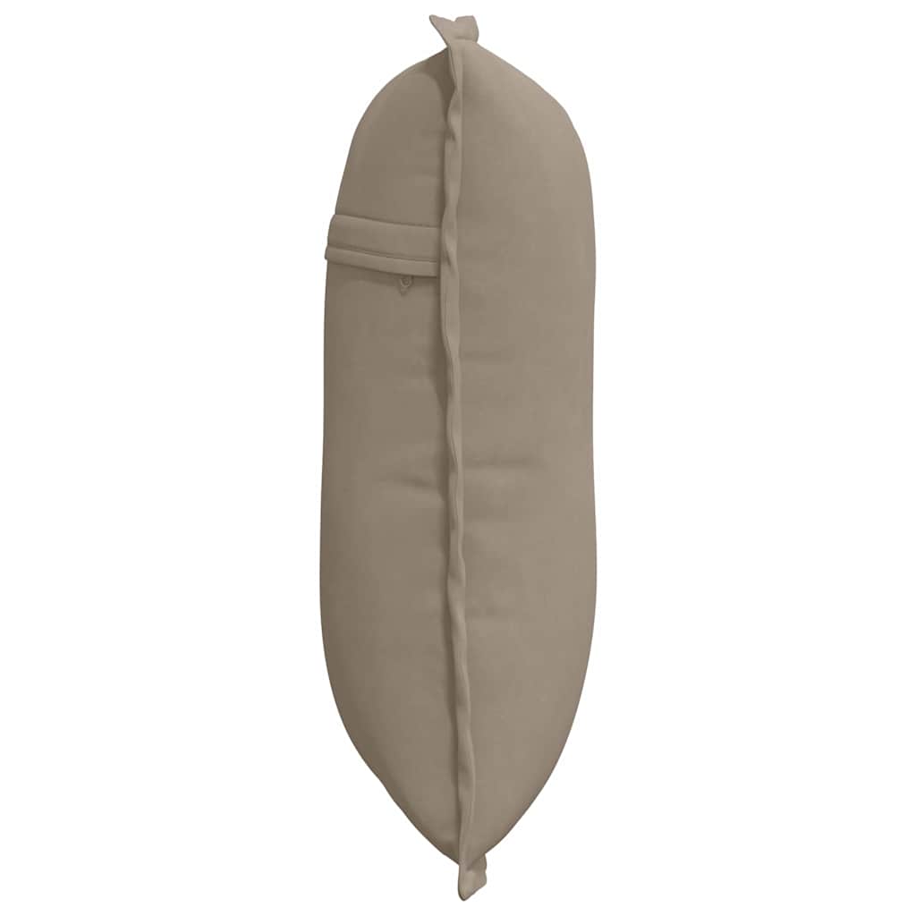 Polštář Na Záda Taupe 50 X 45 Cm Mikrovlákno
