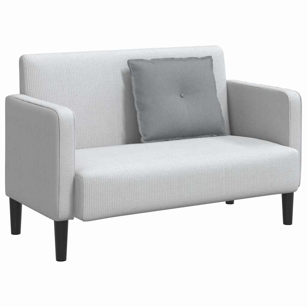Polštář Na Záda Světle Šedá 60 X 19 X 50 Cm Textil