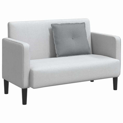 Polštář Na Záda Světle Šedá 60 X 19 X 50 Cm Textil