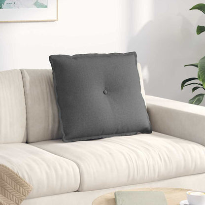 Polštář Na Záda Tmavě Šedá 60 X 19 X 50 Cm Textil