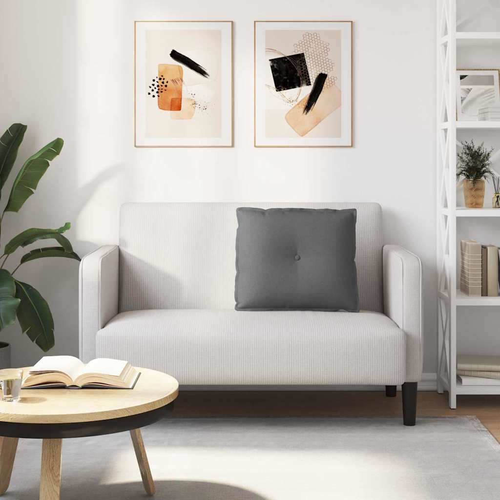 Polštář Na Záda Tmavě Šedá 60 X 19 X 50 Cm Textil
