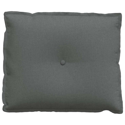 Polštář Na Záda Tmavě Šedá 60 X 19 X 50 Cm Textil