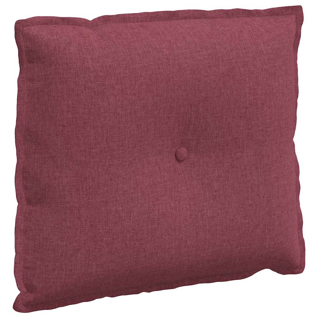 Polštář Na Záda Víno Červené 60 X 19 X 50 Cm Textil