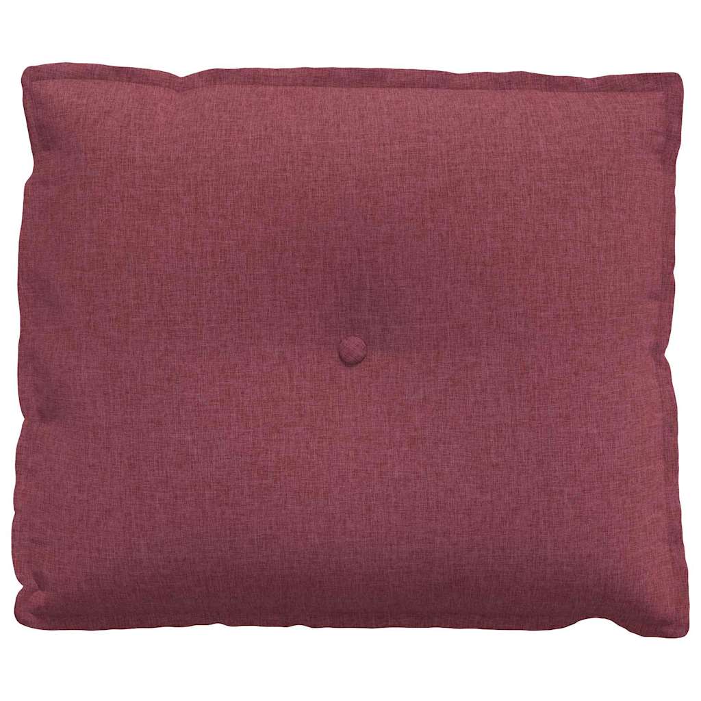 Polštář Na Záda Víno Červené 60 X 19 X 50 Cm Textil