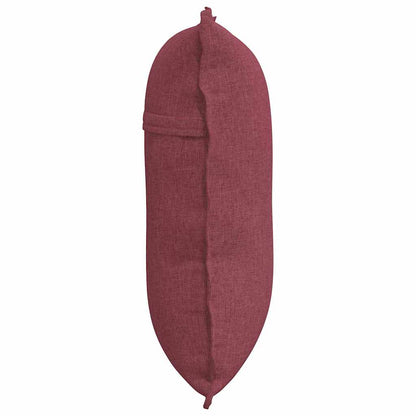 Polštář Na Záda Víno Červené 60 X 19 X 50 Cm Textil