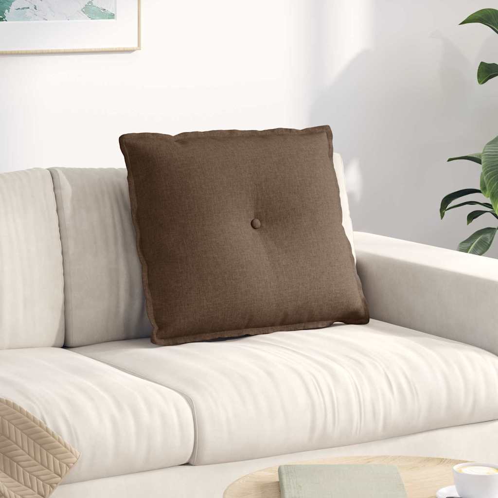 Polštář Na Záda Hnědá 60 X 19 X 50 Cm Textil
