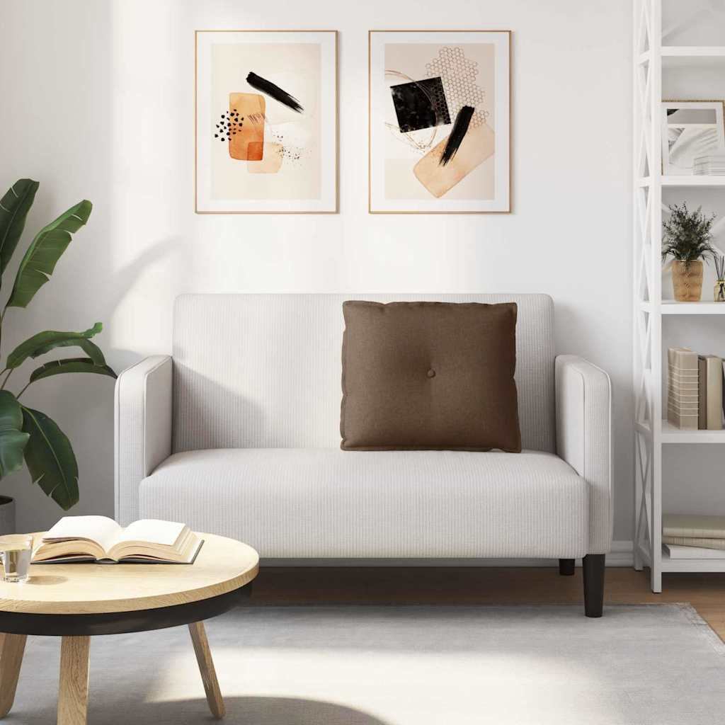 Polštář Na Záda Hnědá 60 X 19 X 50 Cm Textil