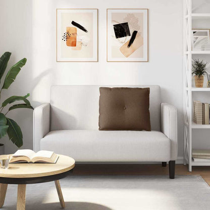 Polštář Na Záda Hnědá 60 X 19 X 50 Cm Textil