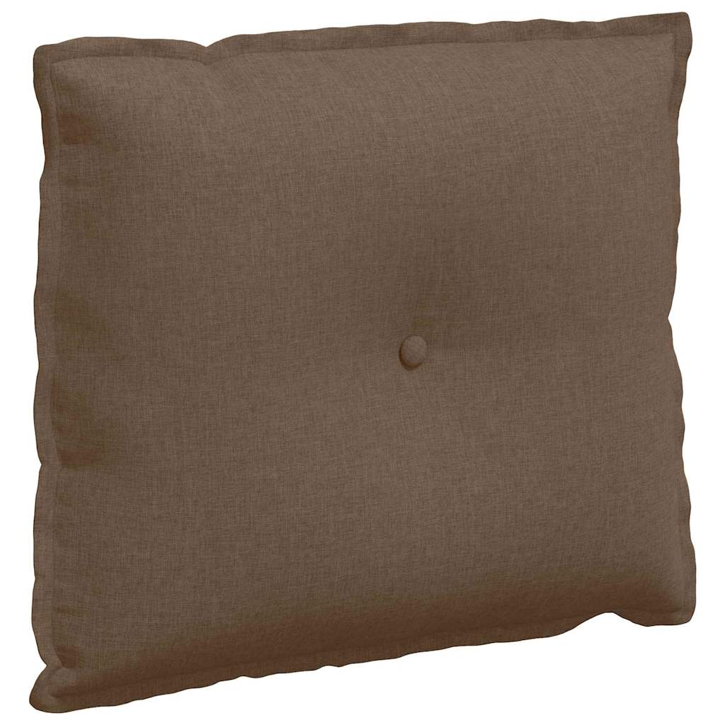 Polštář Na Záda Hnědá 60 X 19 X 50 Cm Textil