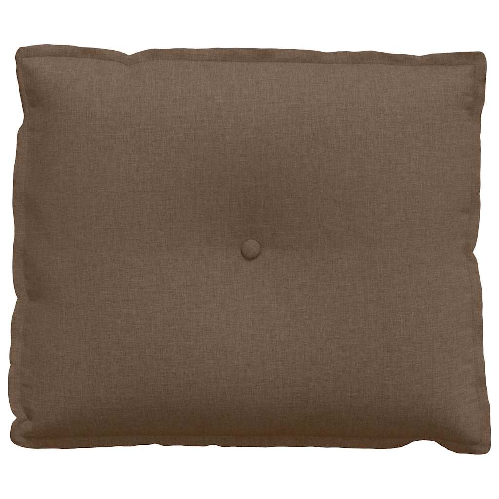 Polštář Na Záda Hnědá 60 X 19 X 50 Cm Textil