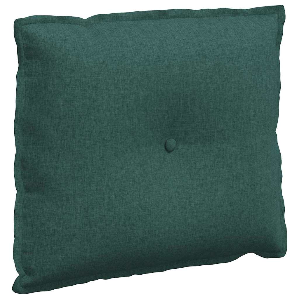 Polštář Na Záda Tmavě Zelená 60 X 19 X 50 Cm Textil
