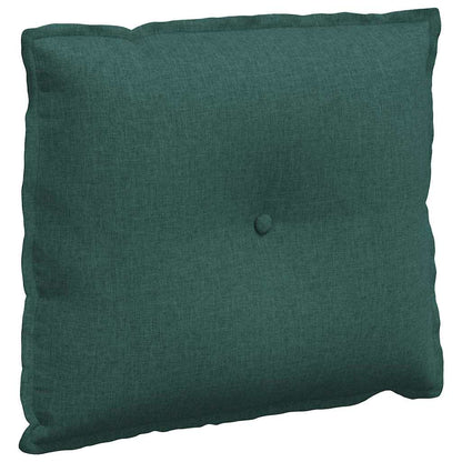 Polštář Na Záda Tmavě Zelená 60 X 19 X 50 Cm Textil