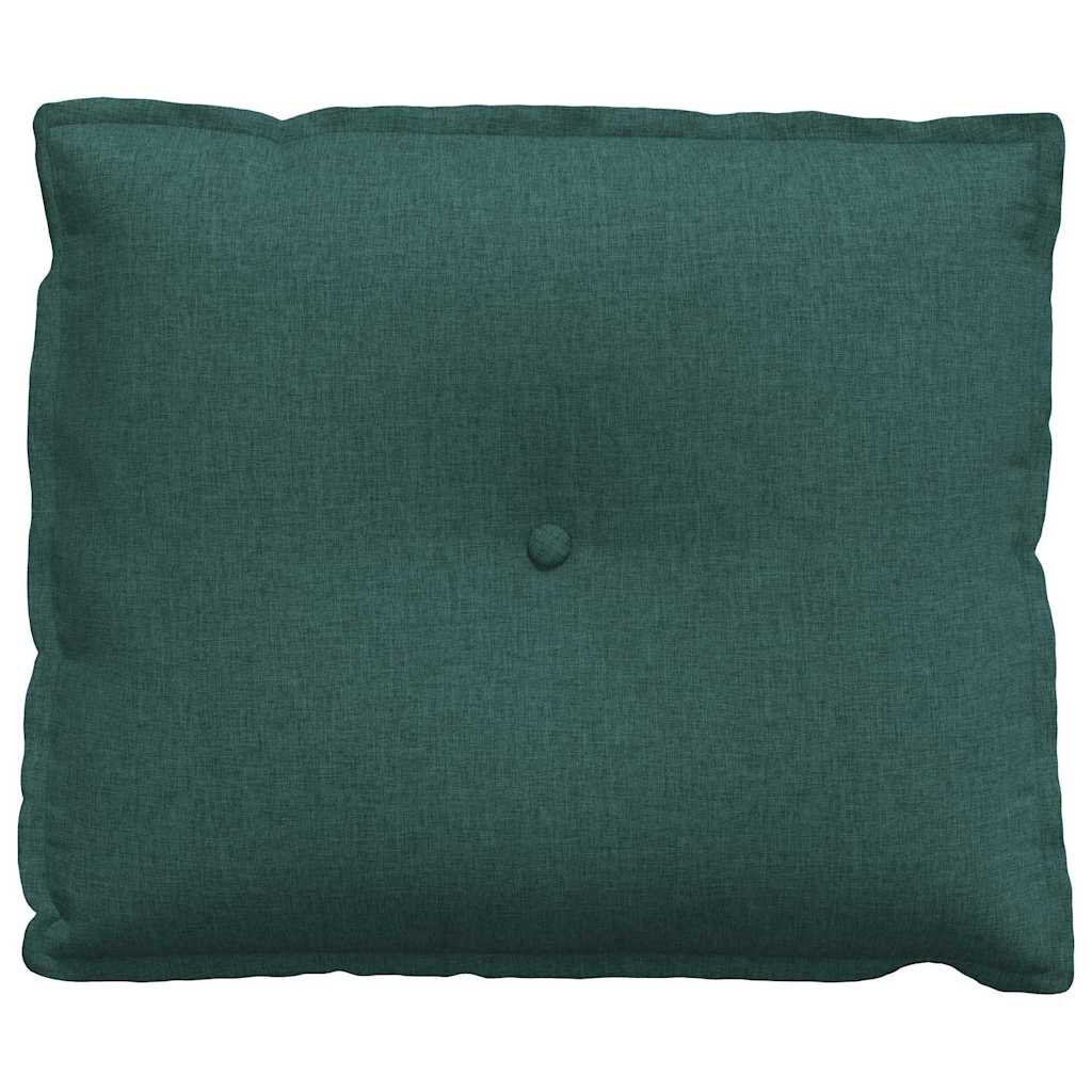 Polštář Na Záda Tmavě Zelená 60 X 19 X 50 Cm Textil