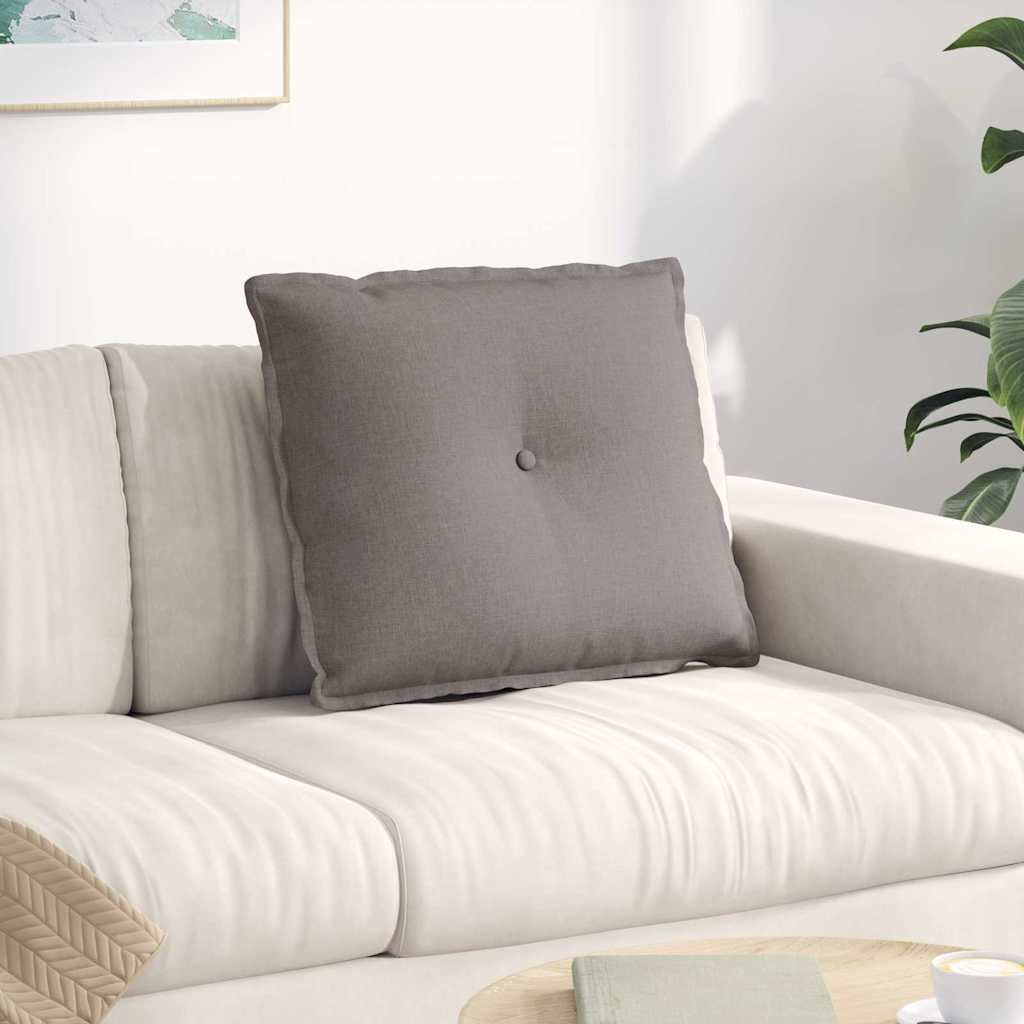 Polštář Na Záda Taupe 60 X 19 X 50 Cm Textil