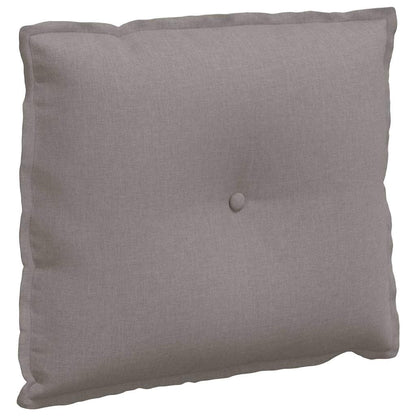Polštář Na Záda Taupe 60 X 19 X 50 Cm Textil