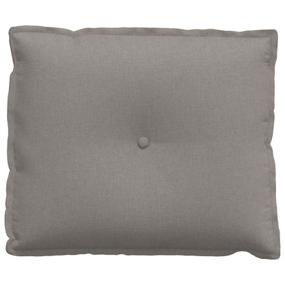 Polštář Na Záda Taupe 60 X 19 X 50 Cm Textil