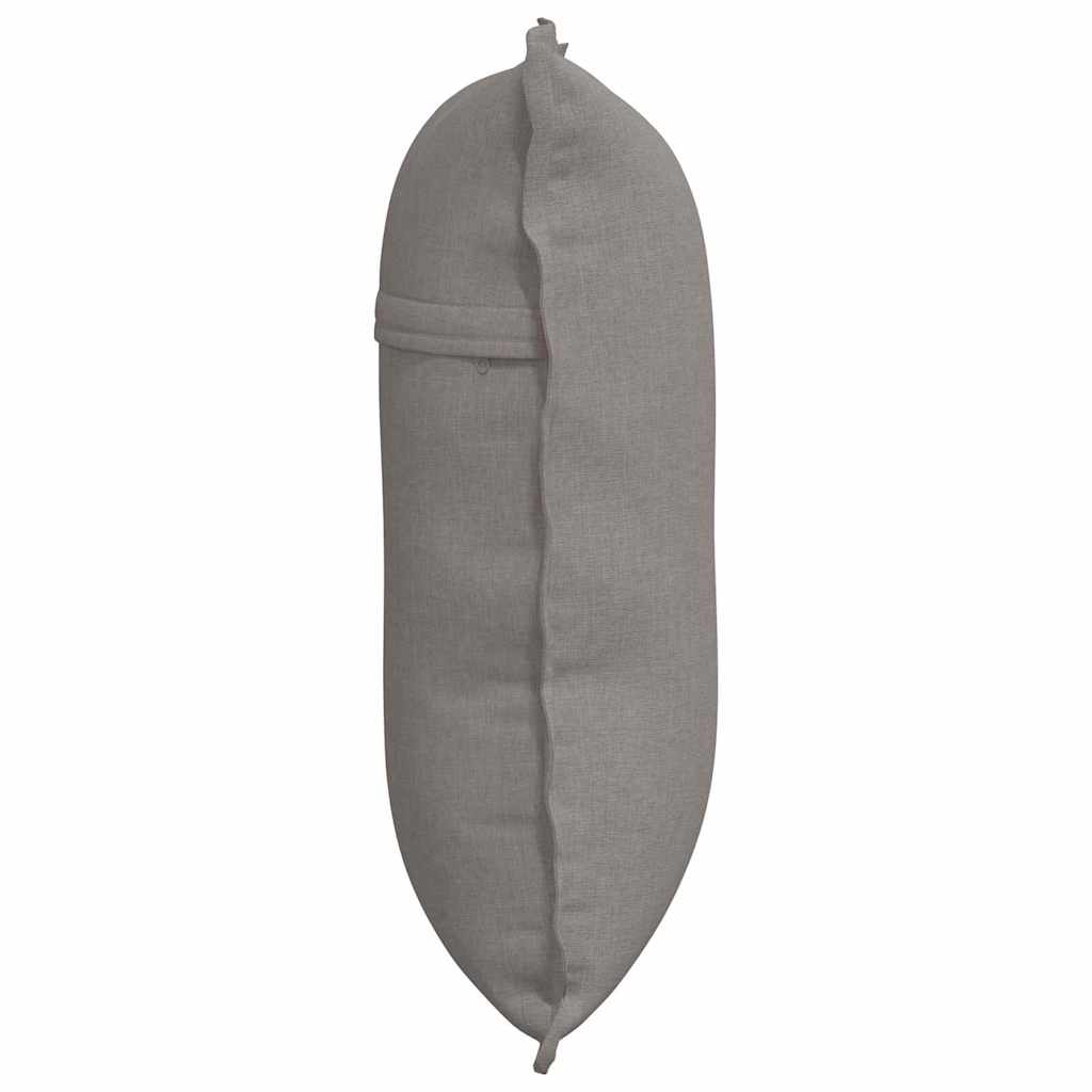 Polštář Na Záda Taupe 60 X 19 X 50 Cm Textil