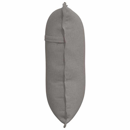 Polštář Na Záda Taupe 60 X 19 X 50 Cm Textil