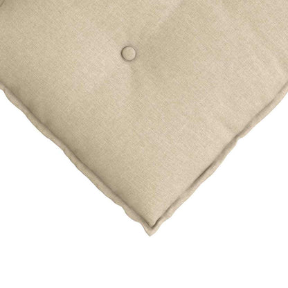 Polštář Na Záda Krémová 60 X 19 X 50 Cm Textil