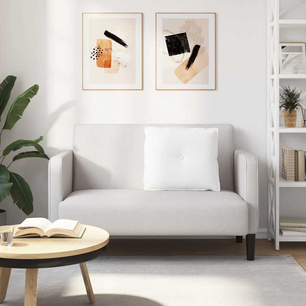 Polštář Na Záda Bílá 60 X 19 X 50 Cm Textil