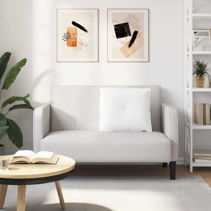 Polštář Na Záda Bílá 60 X 19 X 50 Cm Textil