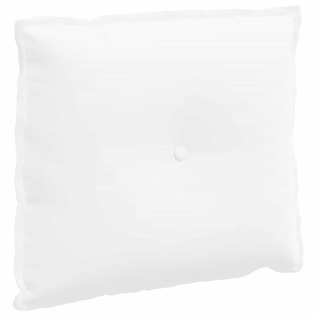 Polštář Na Záda Bílá 60 X 19 X 50 Cm Textil