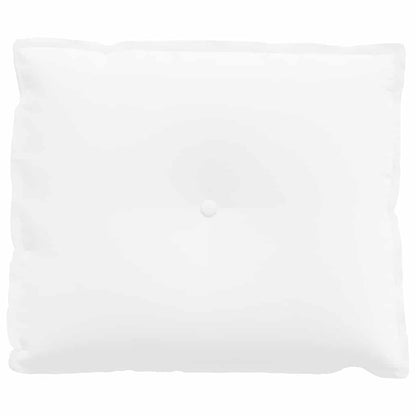 Polštář Na Záda Bílá 60 X 19 X 50 Cm Textil