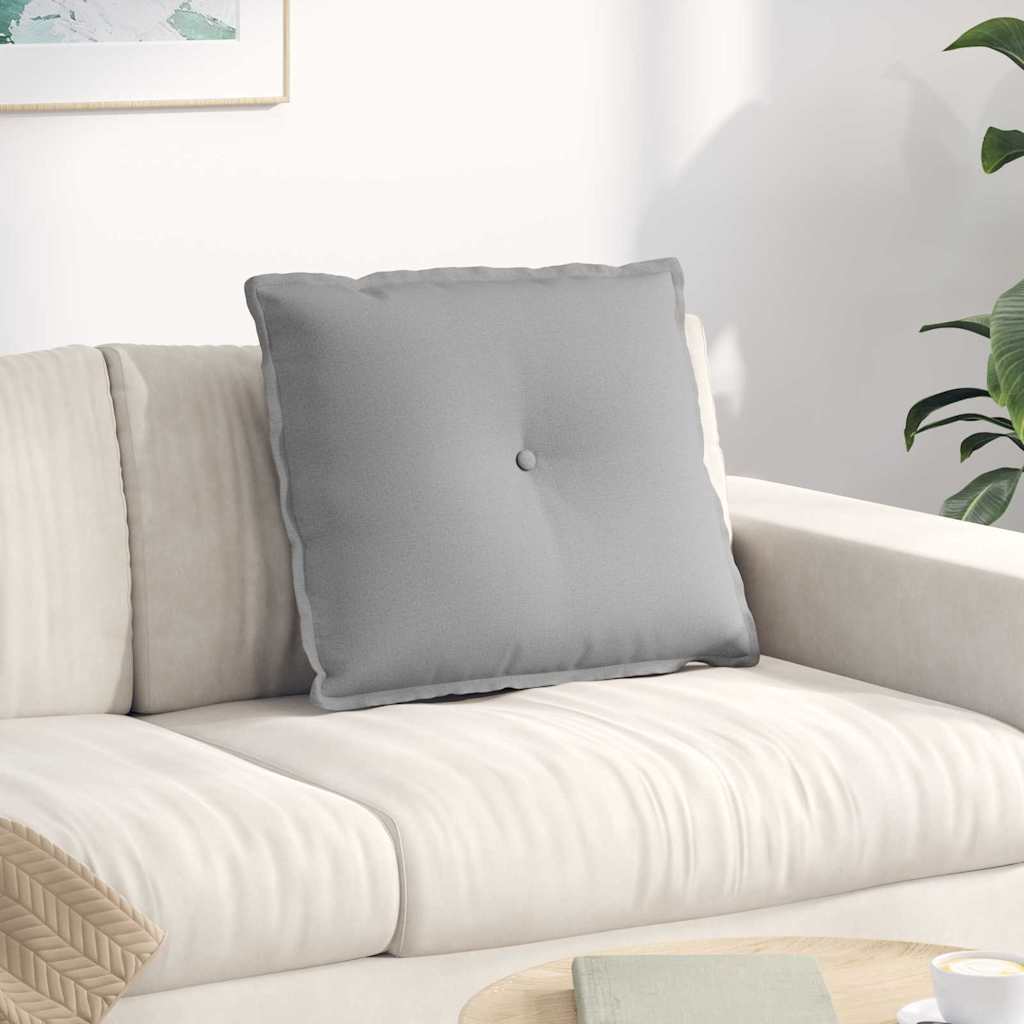 Polštář Na Záda Oblačno Šedá 60 X 19 X 50 Cm Textil
