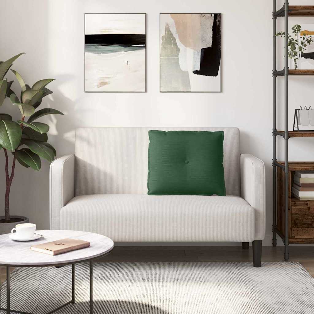 Polštář Na Záda Jungle Green 60 X 50 Cm Žebrovaná Látka