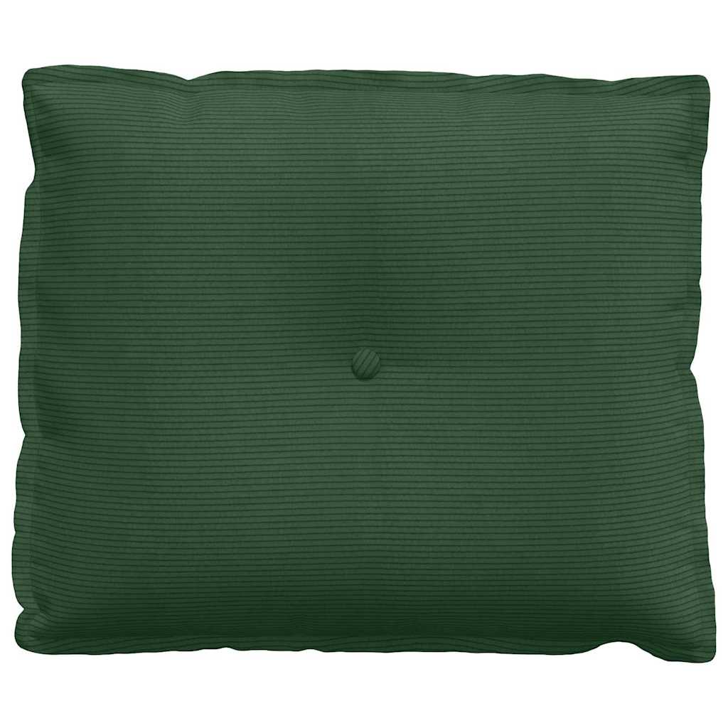 Polštář Na Záda Jungle Green 60 X 50 Cm Žebrovaná Látka