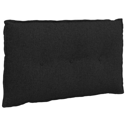 Polštář Na Záda Černá 80 X 19 X 50 Cm Textil