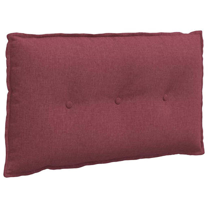 Polštář Na Záda Víno Červené 80 X 19 X 50 Cm Textil