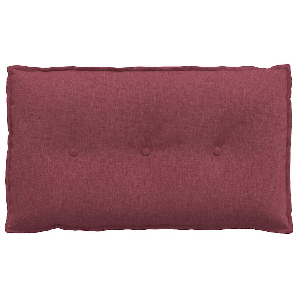 Polštář Na Záda Víno Červené 80 X 19 X 50 Cm Textil