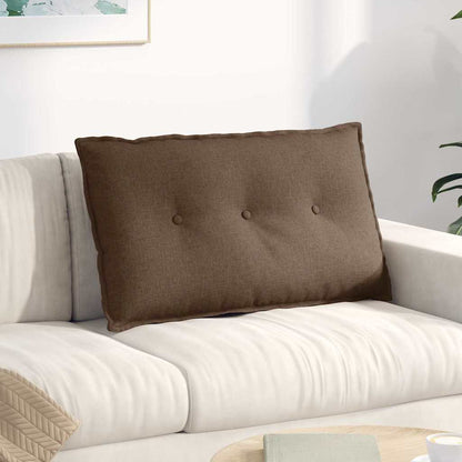 Polštář Na Záda Hnědá 80 X 19 X 50 Cm Textil