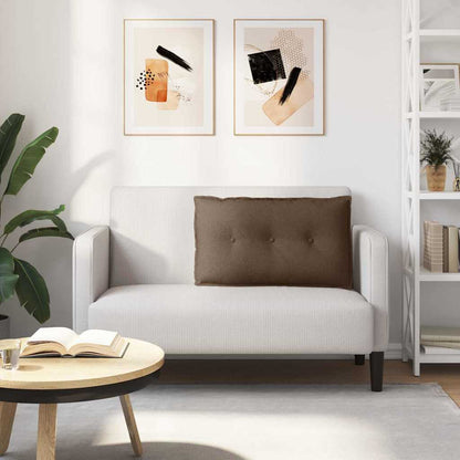 Polštář Na Záda Hnědá 80 X 19 X 50 Cm Textil