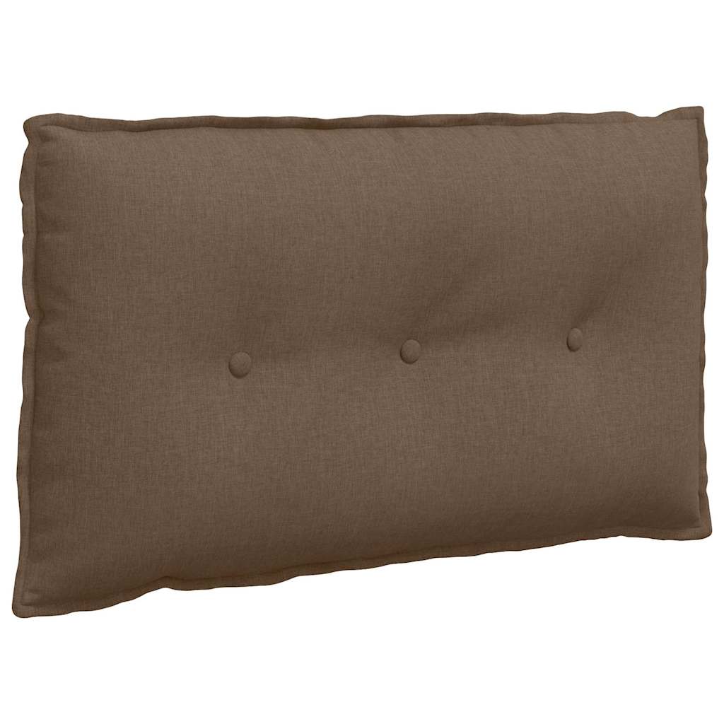 Polštář Na Záda Hnědá 80 X 19 X 50 Cm Textil