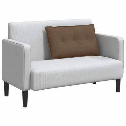 Polštář Na Záda Hnědá 80 X 19 X 50 Cm Textil