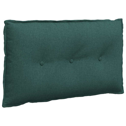 Polštář Na Záda Tmavě Zelená 80 X 19 X 50 Cm Textil