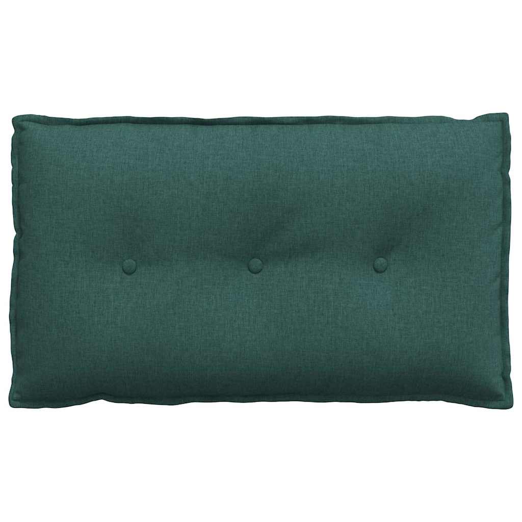 Polštář Na Záda Tmavě Zelená 80 X 19 X 50 Cm Textil
