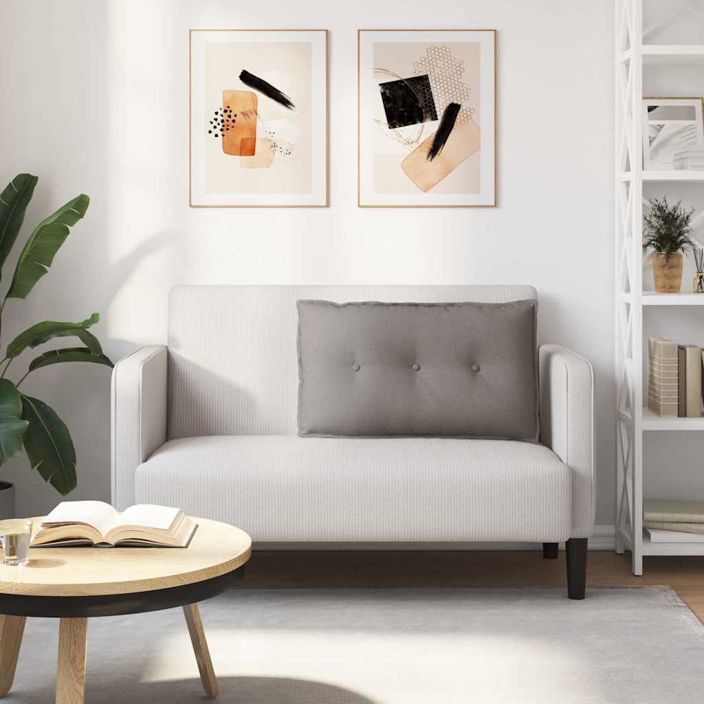 Polštář Na Záda Taupe 80 X 19 X 50 Cm Textil